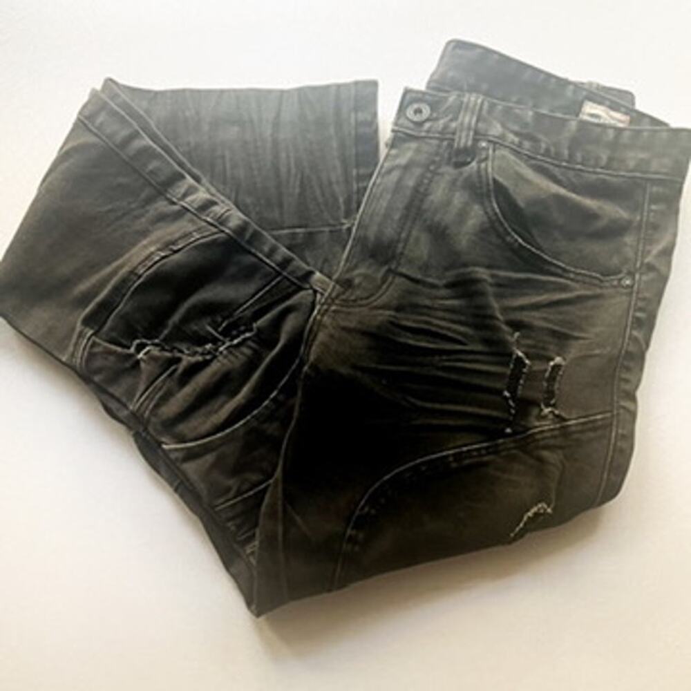 Smoke Rise Jeans Mens 30x32 Black Slim Fit Biker Grunge Gothic Metal